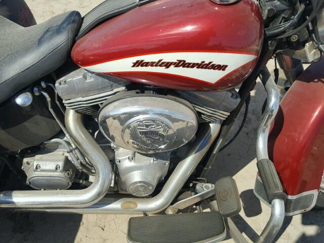 1HD1JFB196Y031296 - 2006 HARLEY-DAVIDSON FLSTI RED photo 7