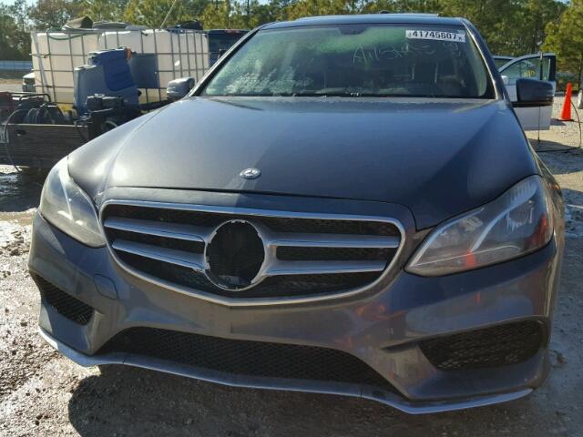 WDDHF5KB6EA805103 - 2014 MERCEDES-BENZ E 350 GRAY photo 9