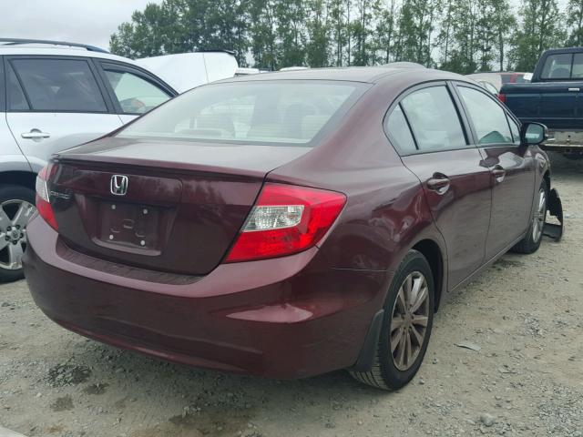19XFB2F94CE335036 - 2012 HONDA CIVIC EXL 栗色 照片 4