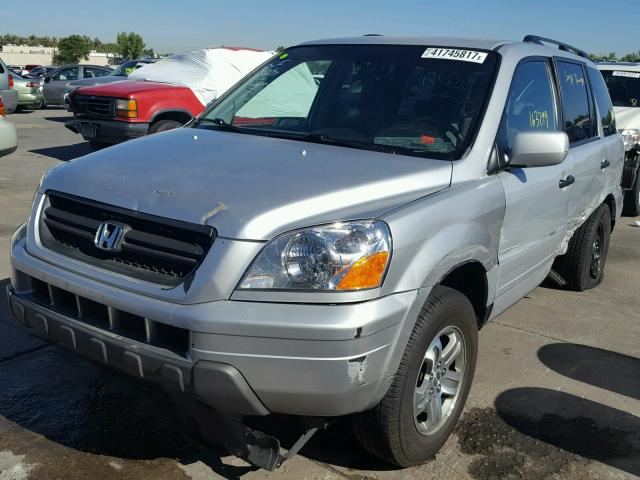 2HKYF18424H596784 - 2004 HONDA PILOT EX GRAY photo 2