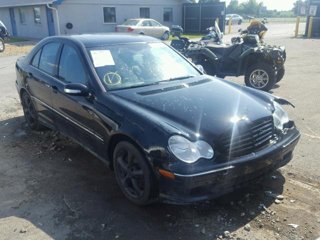 WDBRF52H06F834263 - 2006 MERCEDES-BENZ C GENERATI BLACK photo 1