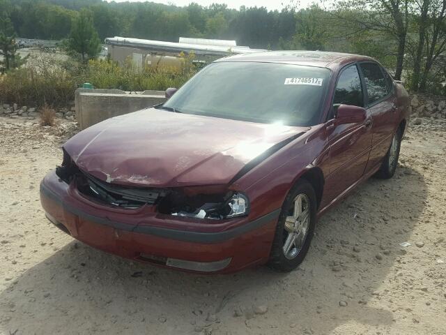 2G1WP551859166986 - 2005 CHEVROLET IMPALA SS BURGUNDY photo 2