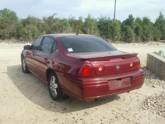 2G1WP551859166986 - 2005 CHEVROLET IMPALA SS BURGUNDY photo 3