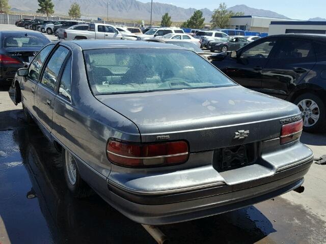 1G1BN53E1MR100391 - 1991 CHEVROLET CAPRICE CL 灰色 照片 3