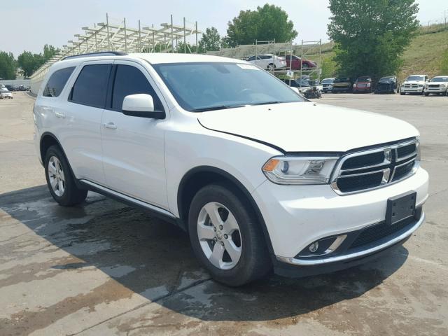 1C4RDJAG9EC592257 - 2014 DODGE DURANGO SX WHITE photo 1