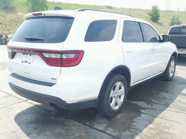 1C4RDJAG9EC592257 - 2014 DODGE DURANGO SX WHITE photo 4