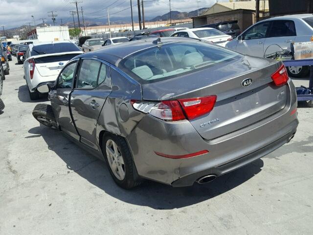 5XXGM4A70FG486998 - 2015 KIA OPTIMA LX GRAY photo 3