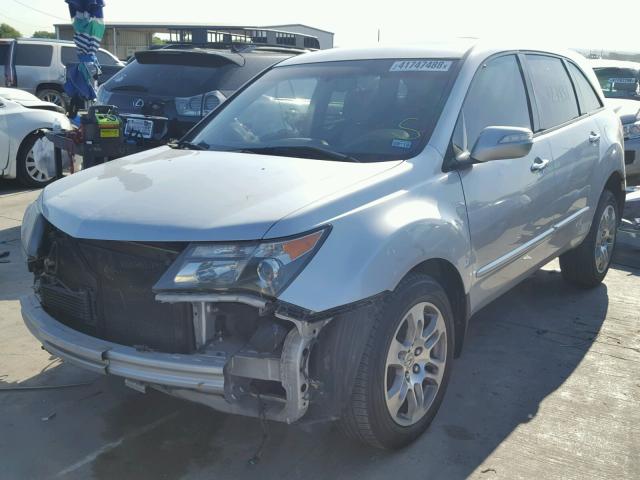 2HNYD28238H514211 - 2008 ACURA MDX SILVER photo 2