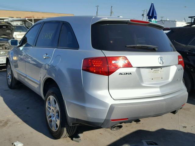 2HNYD28238H514211 - 2008 ACURA MDX SILVER photo 3