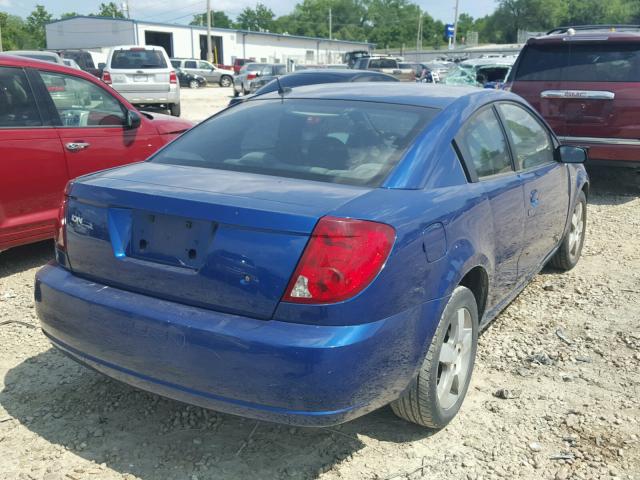 1G8AW15F66Z104075 - 2006 SATURN ION LEVEL BLUE photo 4