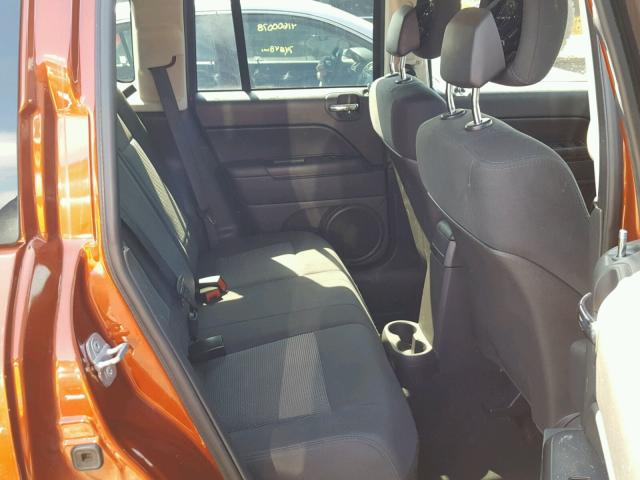 1C4NJDBB5CD633048 - 2012 JEEP COMPASS SP ORANGE photo 6