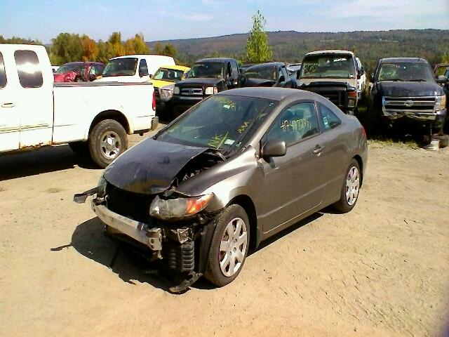 2HGFG11636H551317 - 2006 HONDA CIVIC LX GRAY photo 2