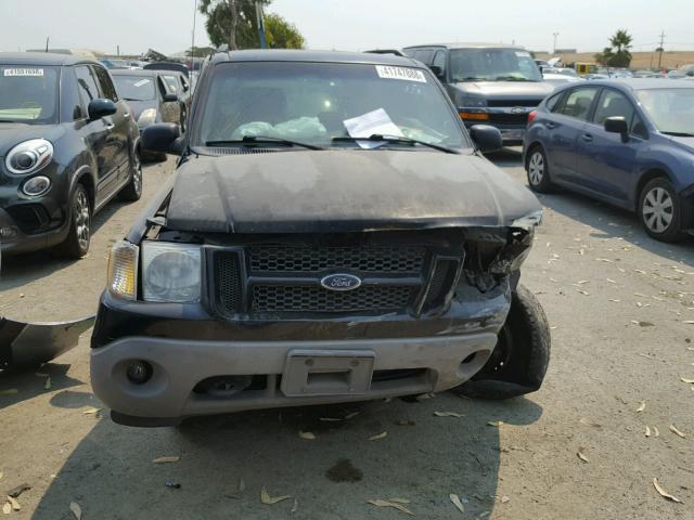 1FMYU60E91UC20104 - 2001 FORD EXPLORER S BLACK photo 9