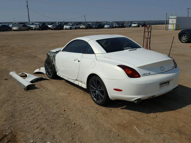 JTHFN48Y830036034 - 2003 LEXUS SC 430 WHITE photo 3