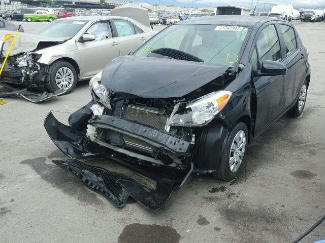 JTDKTUD34ED573950 - 2014 TOYOTA YARIS BLACK photo 2