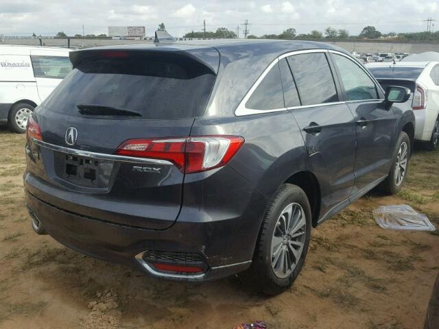 5J8TB3H73GL011580 - 2016 ACURA RDX ADVANC GRAY photo 4