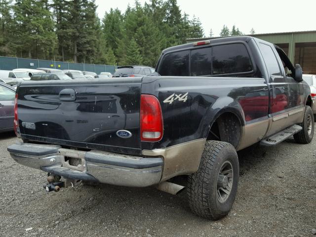 1FTSW31F4YED27186 - 2000 FORD F350 SRW S BLACK photo 4