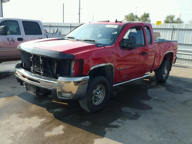 1GCHK29K28E190170 - 2008 CHEVROLET SILVERADO RED photo 2