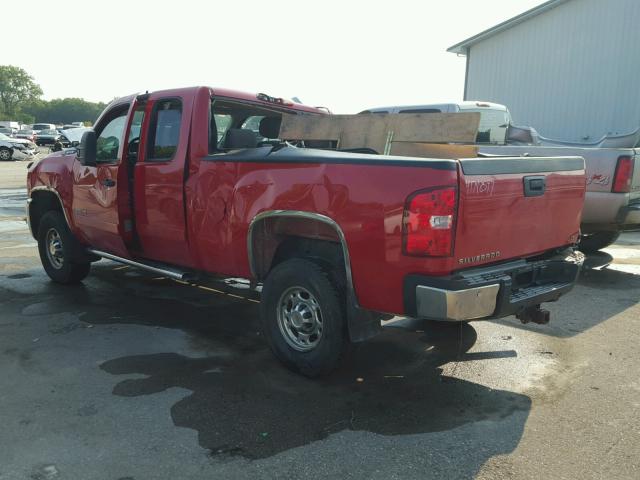 1GCHK29K28E190170 - 2008 CHEVROLET SILVERADO RED photo 3