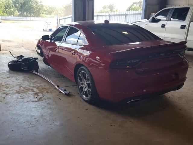 2C3CDXJG4FH926559 - 2015 DODGE CHARGER SX RED photo 3