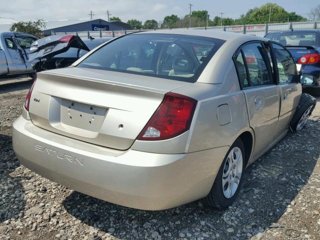 1G8AJ52F34Z156867 - 2004 SATURN ION LEVEL GOLD photo 4