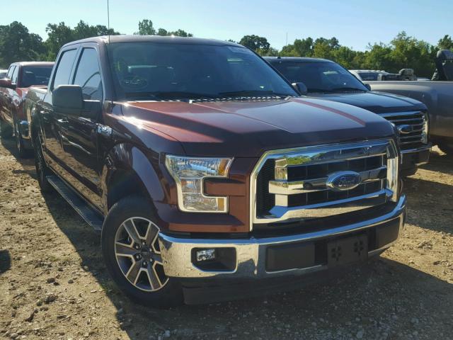 1FTEW1CP7HKC71379 - 2017 FORD F150 BURGUNDY photo 1