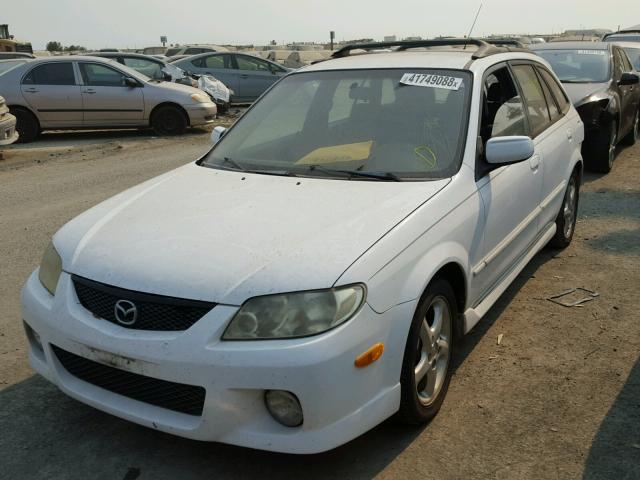 JM1BJ245821531659 - 2002 MAZDA PROTEGE PR WHITE photo 2