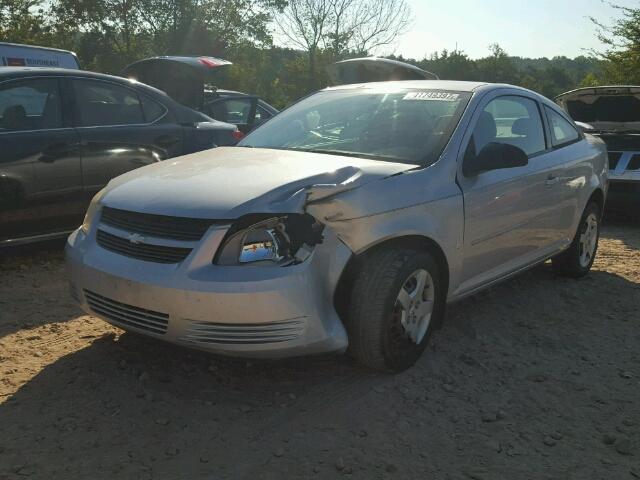 1G1AK15FX77395915 - 2007 CHEVROLET COBALT LS SILVER photo 2