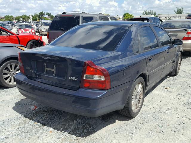 YV1TS92D131308685 - 2003 VOLVO S80 BLUE photo 4