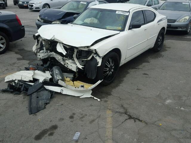 2B3KA43D29H531433 - 2009 DODGE CHARGER WHITE photo 2