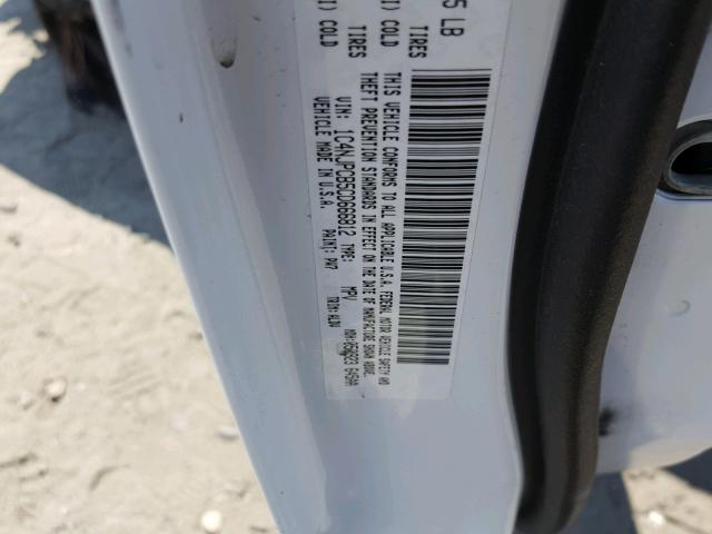 1C4NJPCB5CD666812 - 2012 JEEP PATRIOT LI WHITE photo 10