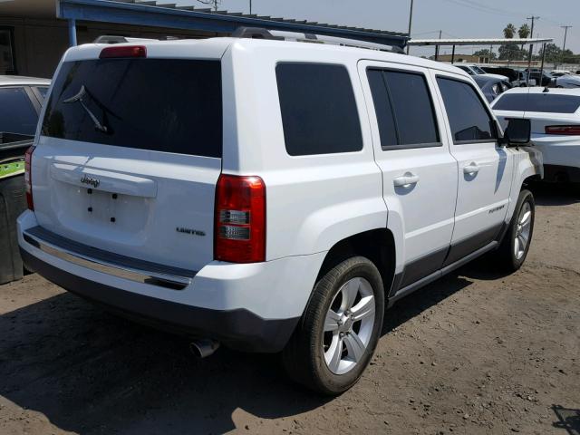 1C4NJPCB5CD666812 - 2012 JEEP PATRIOT LI WHITE photo 4