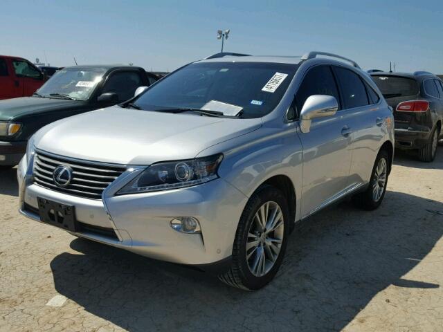 2T2ZK1BA4EC141935 - 2014 LEXUS RX SILVER photo 2