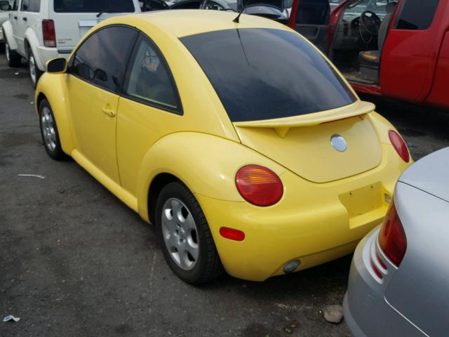 3VWCK21C63M438712 - 2003 VOLKSWAGEN NEW BEETLE YELLOW photo 3