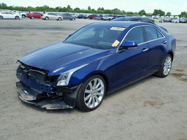 1G6AD5SX6D0166208 - 2013 CADILLAC ATS PERFOR BLUE photo 2