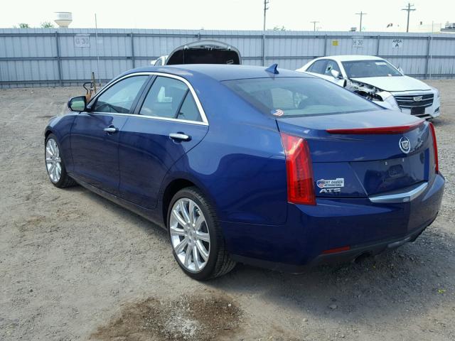 1G6AD5SX6D0166208 - 2013 CADILLAC ATS PERFOR BLUE photo 3