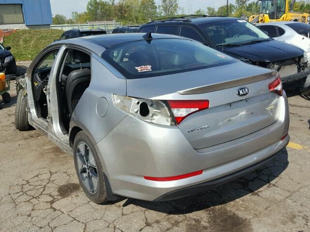 KNAGM4AD4D5047730 - 2013 KIA OPTIMA SILVER photo 3