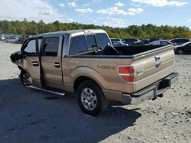 1FTFW1EF3BFA29598 - 2011 FORD F150 SUPER GOLD photo 3