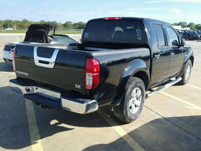 1N6AD0ER6AC425834 - 2010 NISSAN FRONTIER BLACK photo 4