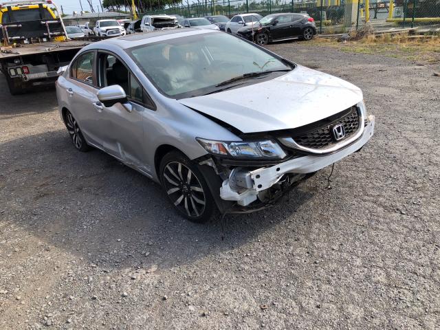 2HGFB2F91FH522390 - 2015 HONDA CIVIC EXL SILVER photo 1