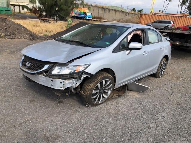 2HGFB2F91FH522390 - 2015 HONDA CIVIC EXL SILVER photo 2