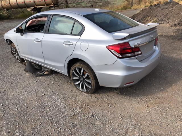 2HGFB2F91FH522390 - 2015 HONDA CIVIC EXL SILVER photo 3