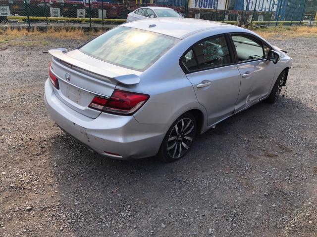 2HGFB2F91FH522390 - 2015 HONDA CIVIC EXL SILVER photo 4