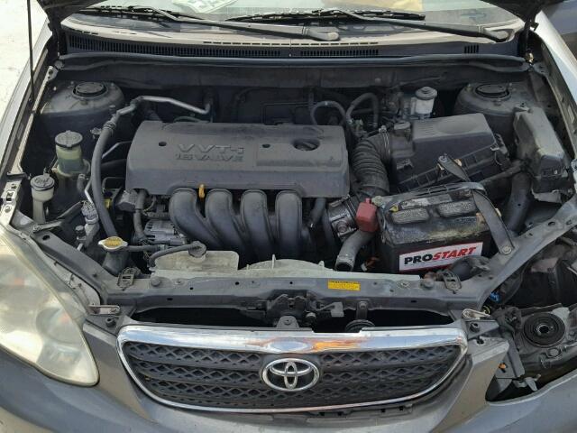 1NXBR32EX5Z461095 - 2005 TOYOTA COROLLA CE GRAY photo 7