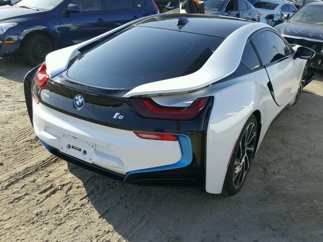 WBY2Z2C57EVX64776 - 2014 BMW I8 WHITE photo 4