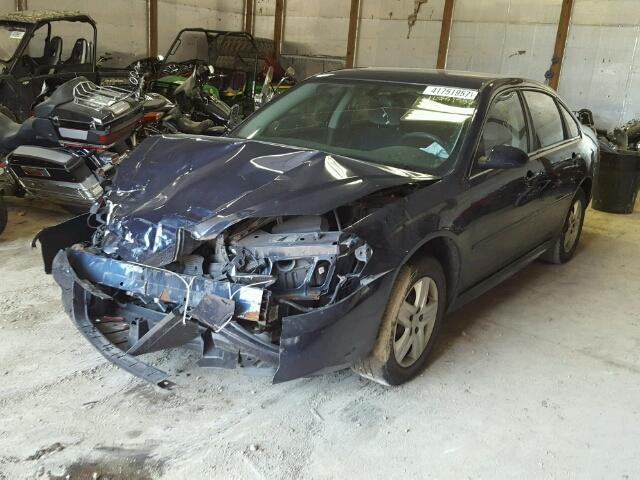 2G1WF5EK1B1151722 - 2011 CHEVROLET IMPALA LS BLUE photo 2