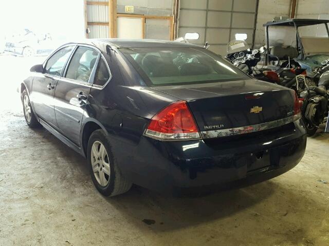 2G1WF5EK1B1151722 - 2011 CHEVROLET IMPALA LS BLUE photo 3