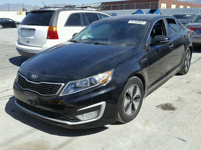 KNAGM4AD3C5026849 - 2012 KIA OPTIMA HYB BLACK photo 2