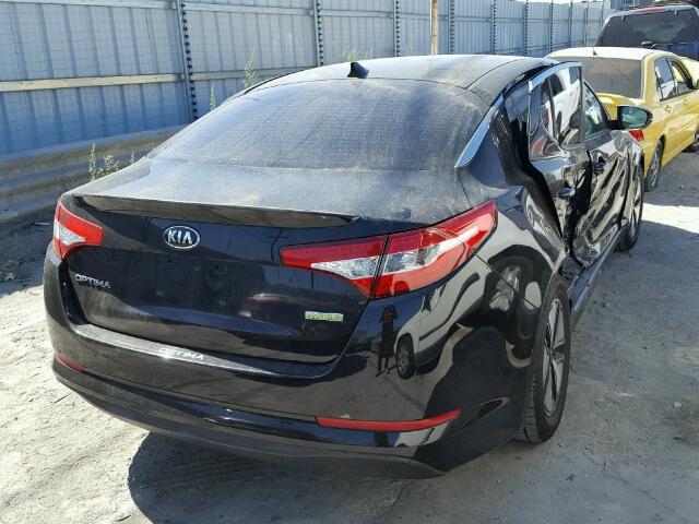 KNAGM4AD3C5026849 - 2012 KIA OPTIMA HYB BLACK photo 4