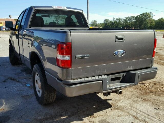 1FTRF14W26NA09787 - 2006 FORD F150 CHARCOAL photo 3